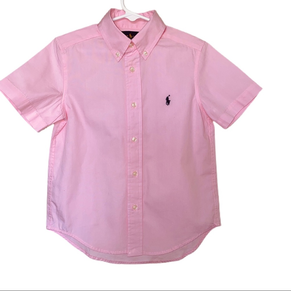 Pink Shortsleeved Polo Button Down NWOT